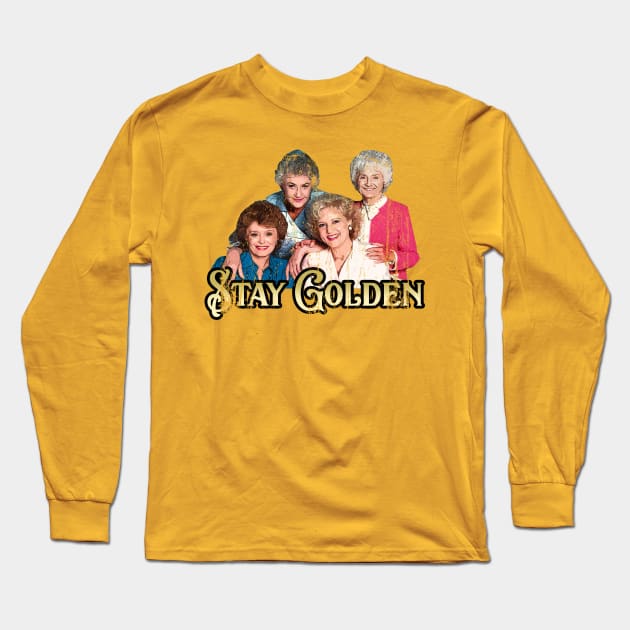 The Golden Girls, distressed Long Sleeve T-Shirt by hauntedjack